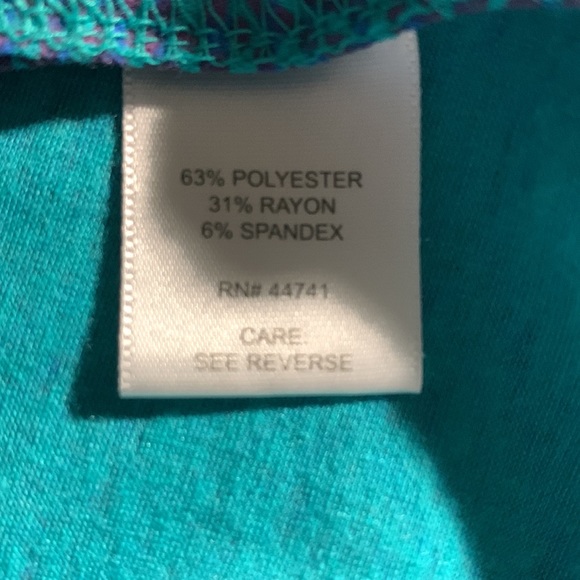 Alpine Design Blue Turquoise and Purple A-Line Skirt Size Large - Picture 6 of 9